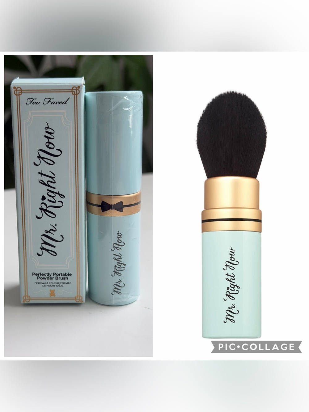 Too Faced Mr. Right Now Perfectly Portable Powder Brush NEW in Box